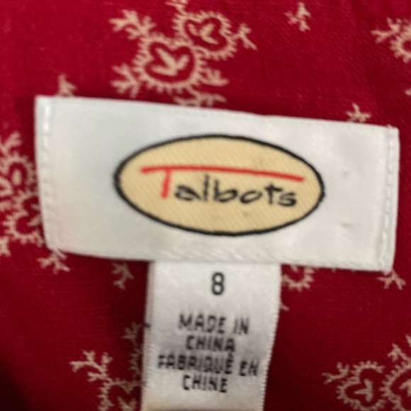 New linen Talbots midi length dress, 8 - Picture 7 of 7